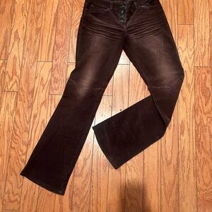 Laundry By Shelli Segal Dark Brown Flare Jeans